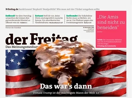 Cover der Freitag-Ausgabe 45/2016