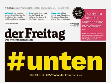 Cover der Freitag-Ausgabe 45/2018