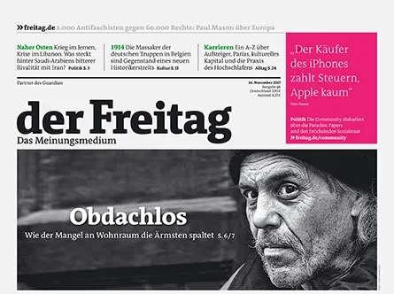 Cover der Freitag-Ausgabe 46/2017