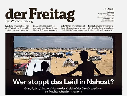 Cover der Freitag-Ausgabe 49/2024