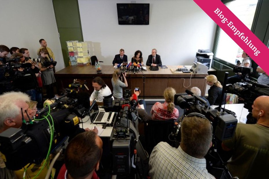 Die Pressekonferenz zur Verkündung der verlosten Sitzplätze für den NSU-Prozess am 29. April 2013 in München