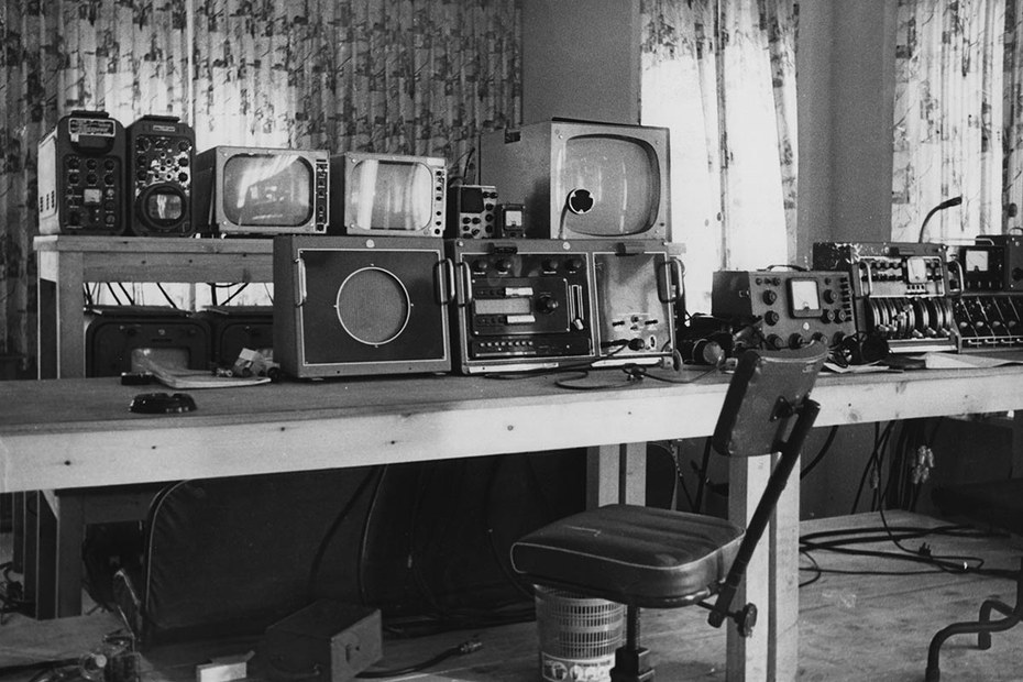 Das Studio im Beit Ha'Am, aus dem man den Prozess von Adolf Eichmann aufnahm