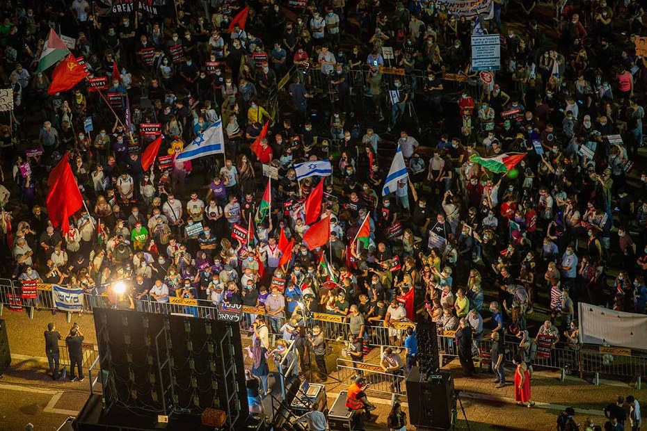 „Palestinian Lives Matter“: Demonstranten in Tel Aviv
