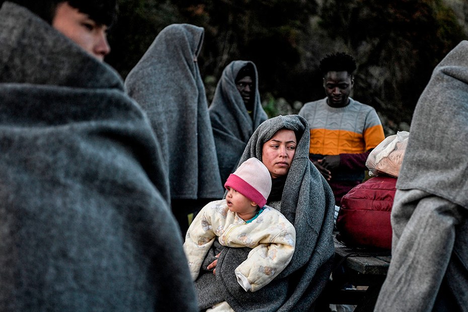 Derzeit nicht immer im Nachrichtenfokus: Flüchtende auf der griechischen Insel Lesbos