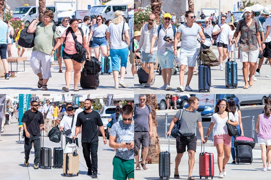 Mittelmeerträume im Gepäck: Touristen unter ihresgleichen in Split