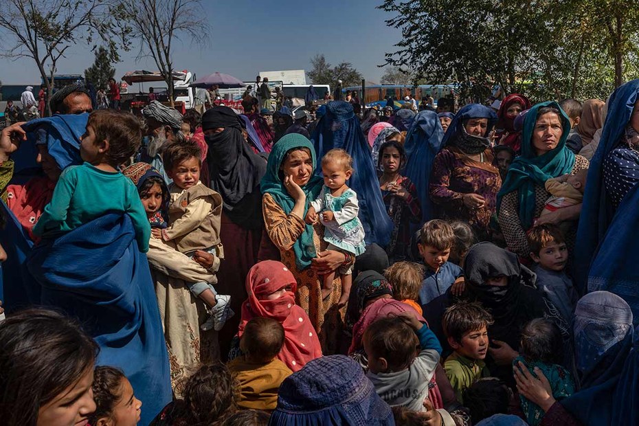 Flüchtlinge im Camp Sara-e-Shamali bei Kabul – 23 Millionen Menschen sind von Hunger bedroht