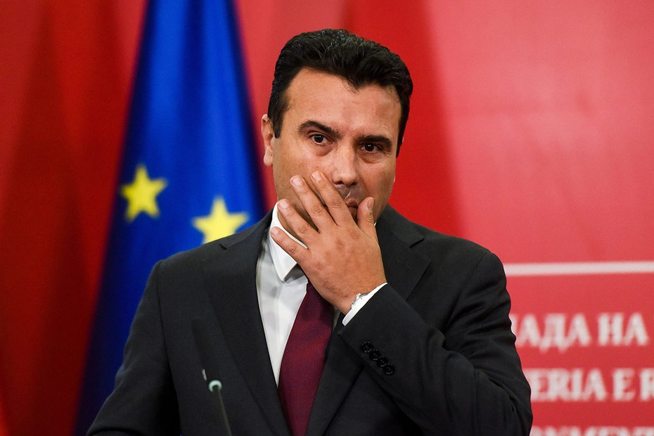 Für Ministerpräsident Zoran Zaev war die EU-Entscheidung ein Schlag ins Gesicht