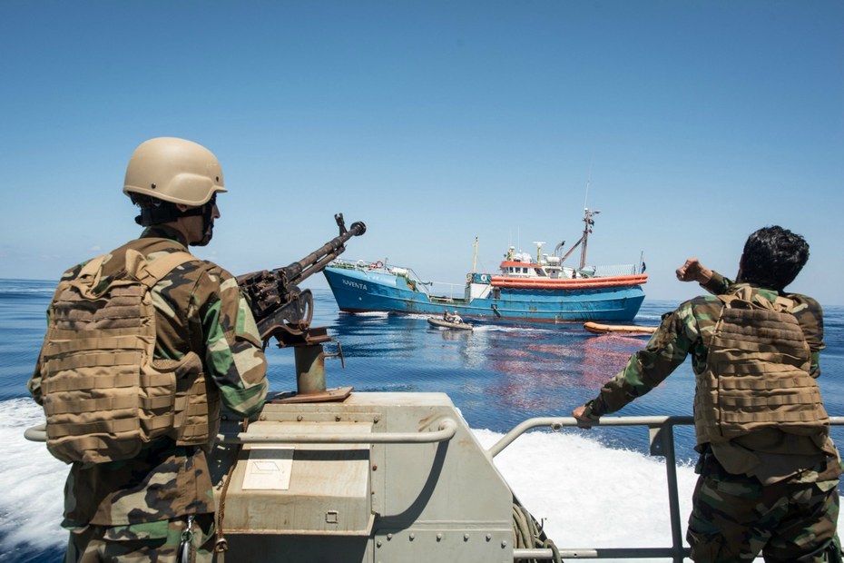 Die libysche Küstenwache blockiert den Weg nach Europa