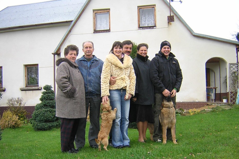 Die Familie Choragwicki 2007, Ewa und ihr Sohn Bartek (rechts)