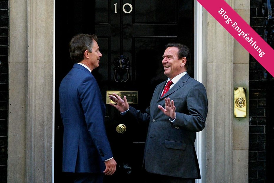 Hauptsache irgendwie neu: Tony Blair und Gerhard Schröder