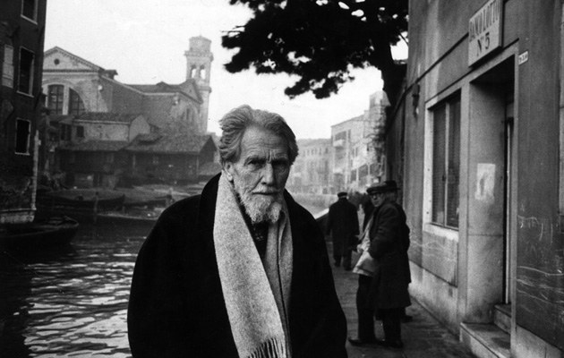 Ezra Pound, am 1. Januar 1963 in Venedig fotografiert