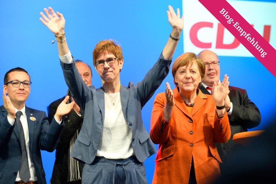 Kramp-Karrenbauer hat ein überraschend gutes Ergebnis erzielt, während Merkels Zustimmungswerte sinken