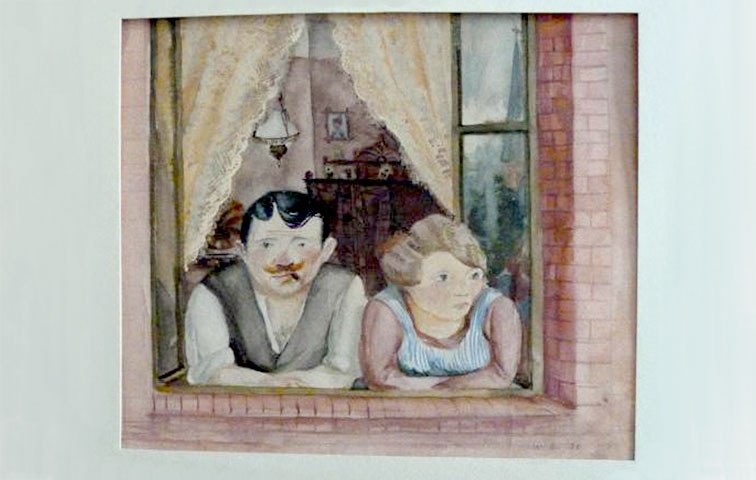 Provenienz ungeklärt: „Mann und Frau am Fenster“ (1923) von Wilhelm Lachnit aus dem Schwabinger Kunstfund