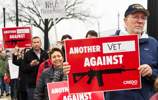 Protestmarsch auf das Büro der Waffenlobby NRA in Washington D.C.