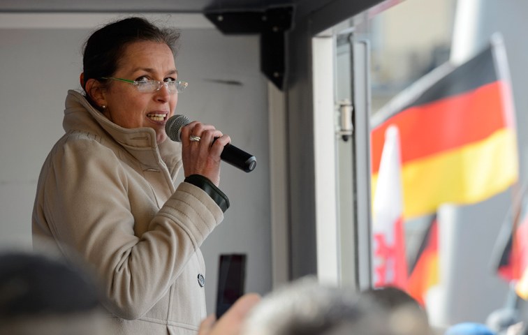 Von der AfD übergelaufen: die Pegida-Kandidatin Tatjana Festerling