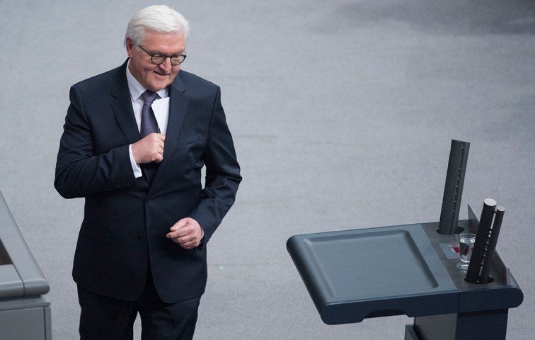 Der neu gewählte Bundespräsident am Sonntag in Berlin