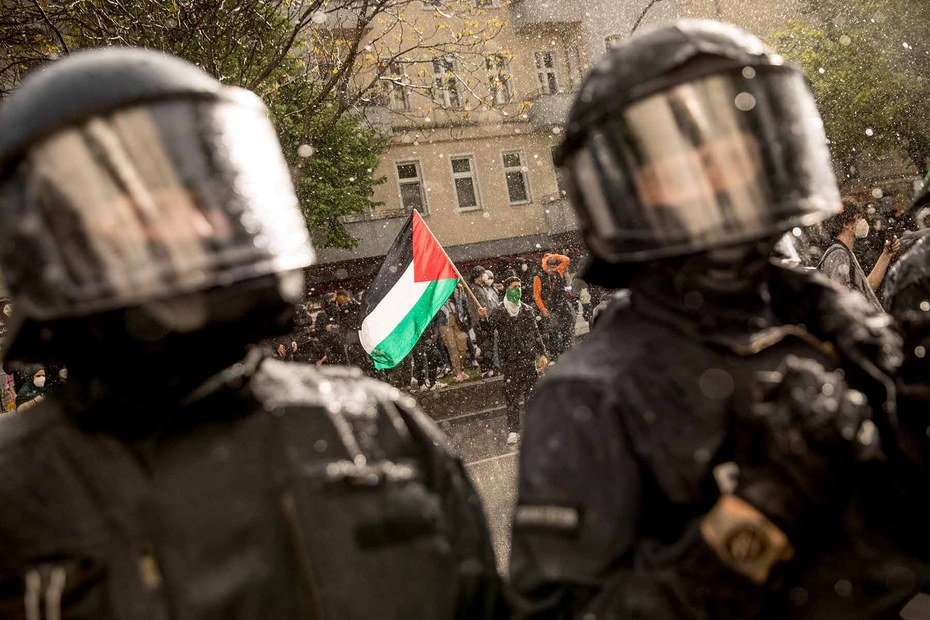 Polizei-Einsatz in Berlin-Neukölln am palästinensischen Nakba-Gedenktag (Archivbild, 2021)