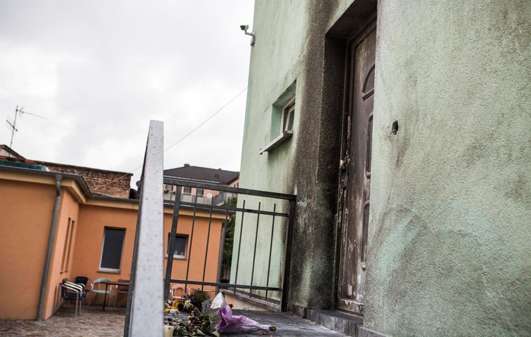 Am 26. Sepember wurde in Dresden ein Anschlag auf eine Moschee verübt