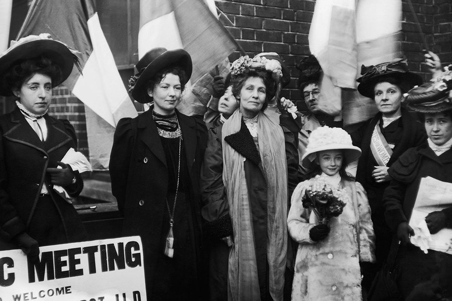 Kämpferinnen für die Gleichberechtigung: Suffragetten 1908 in London
