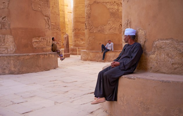 In Luxor warten die Fremdenführer vergeblich auf Kundschaft. Touristen halten sich fern