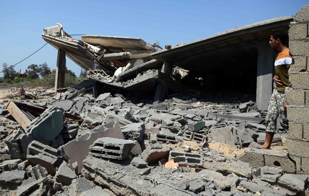 Von der ägyptischen Armee zerstörtes Haus auf dem Sinai. Im Keller endete ein Gaza-Tunnel