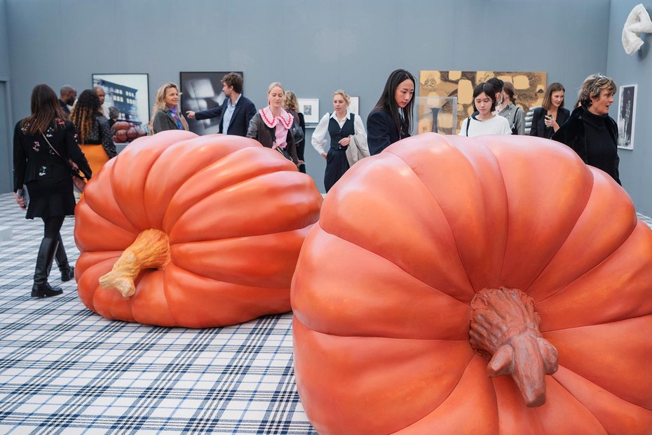 Der Hingucker auf der Frieze vergangenes Jahr: Anthea Hamilton's „Pumpkins“