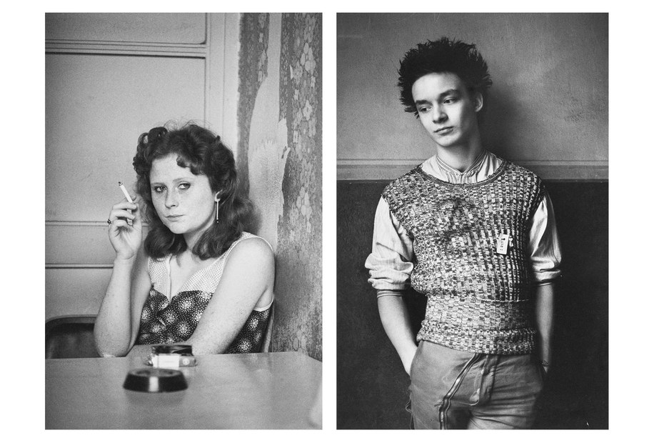 Aus der Serie „Frauen im Bekleidungswerk Treff-Modelle“ (1984) und „Berliner Jugendliche“ (1981/82)