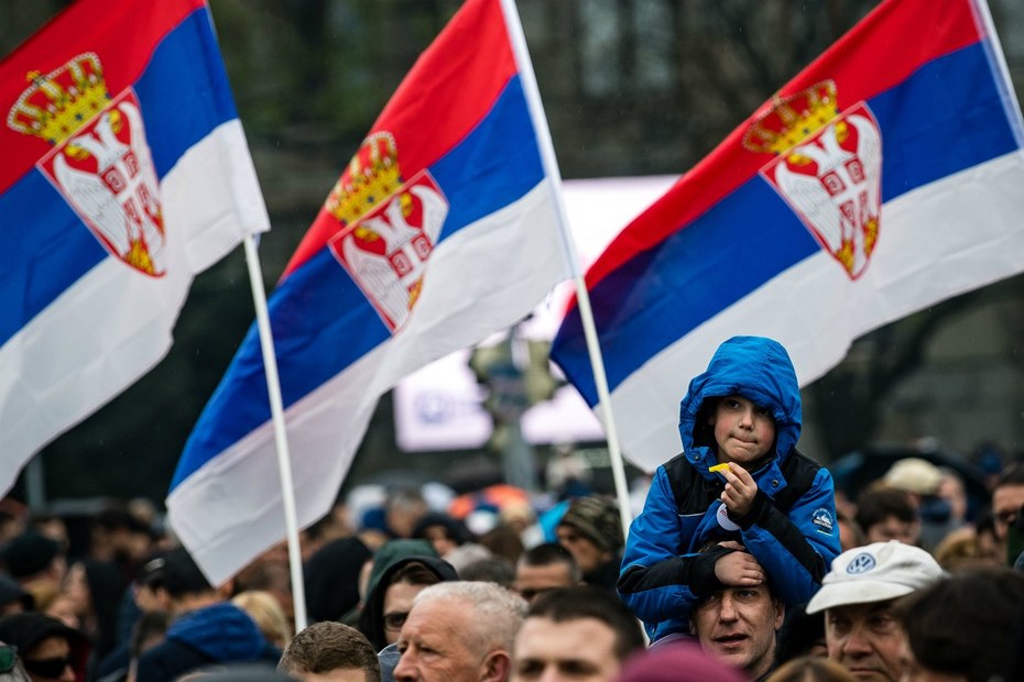 In Belgrad demonstrierten Tausende gegen Präsident Aleksandar Vučić