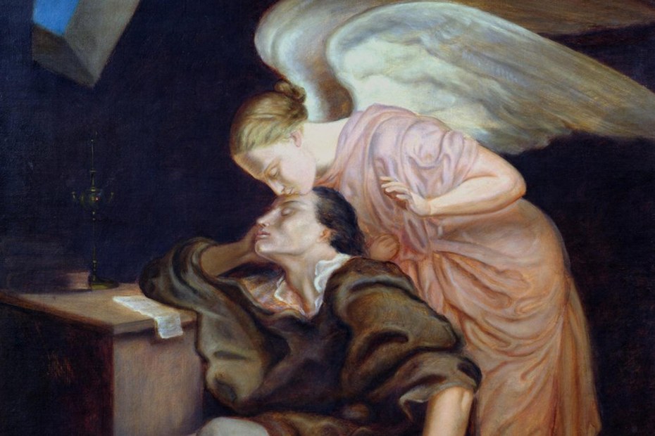 „Der Traum des Dichters oder, Der Kuss der Muse“ (Paul Cézanne)