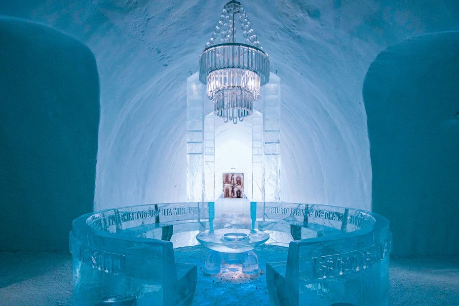 Eisig: „Arctic Mirage“ heißt das Luxushotel in Lappland, das Namensgeber des Krimis von Terhi Kokkonen ist