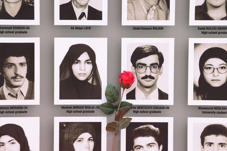 Die hier gezeigten gehören zu den mutmaßlich über 30.000 Menschen, die 1988 vom islamistischen Regime im Iran hingerichtet wurden