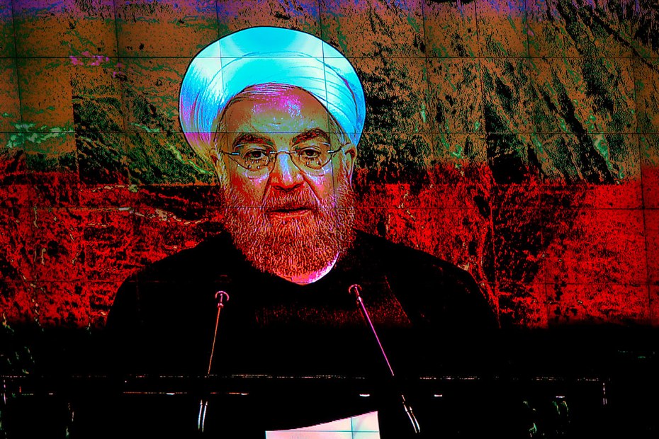 Der iranische Präsident Hassan Rohani vor der UN-Vollversammlung
