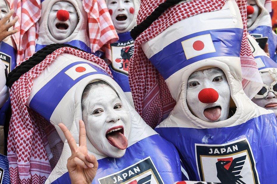 Sie hatten nach dem 2:1 gegen Deutschland allen Grund zur Freude: Japanische Fans