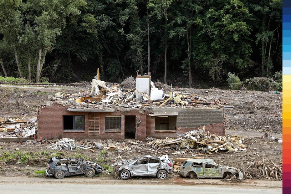 Bilder einer Katastrophe: Am 14. und 15. Juli zerstörten die Wassermassen alles, was ihnen im Weg stand