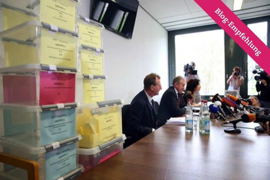 Auslosung der Sitzplätze für das NSU-Verfahren am 29. April in München