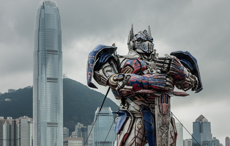 Zielmarkt Asien: ein Optimus Prime aus „Transformers“ in Hongkong