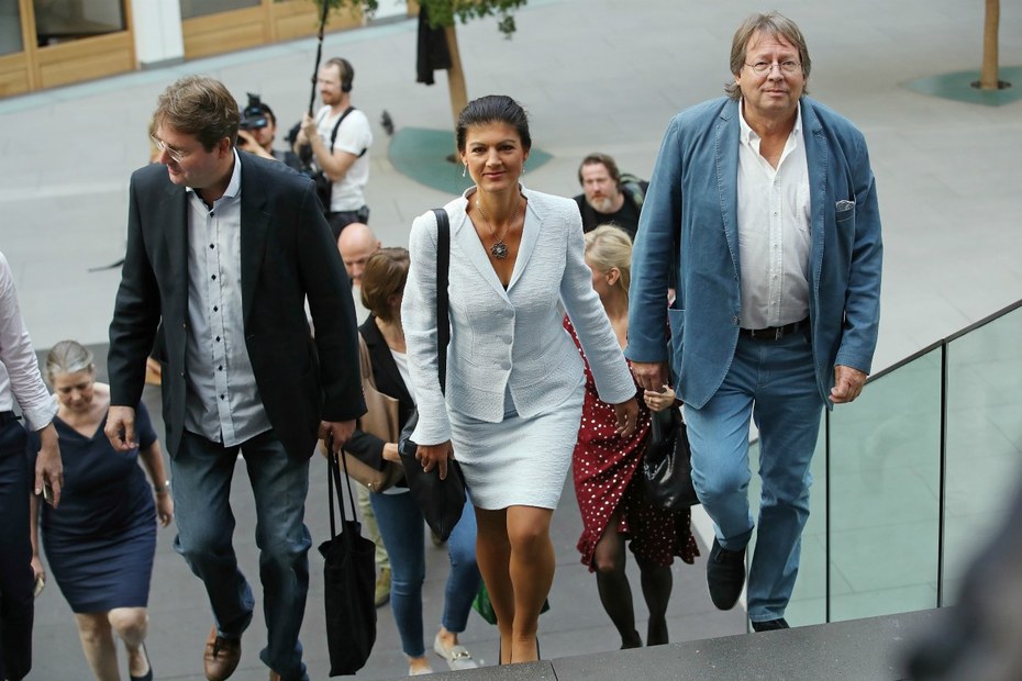 Ja, wo laufen sie denn: Bernd Stegemann, Sahra Wagenknecht und Ludger Volmer