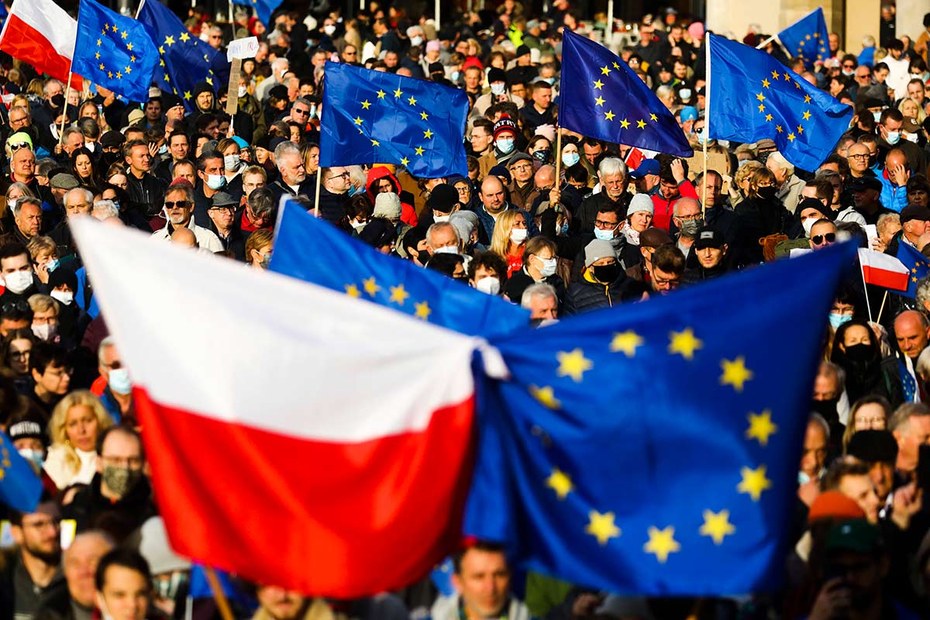 Pro-EU-Demonstration in Krakau