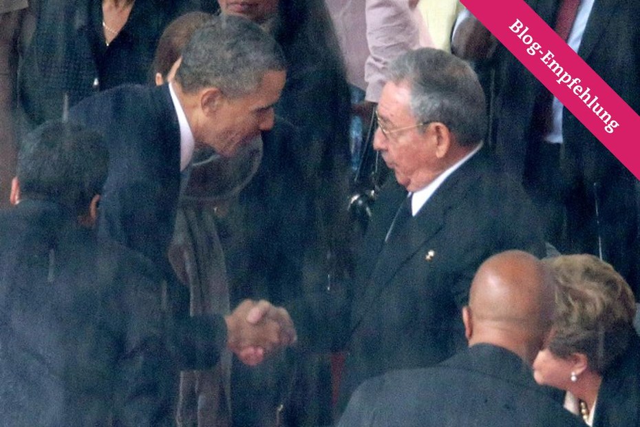 Historischer Händedruck: Barack Obama und Raúl Castro