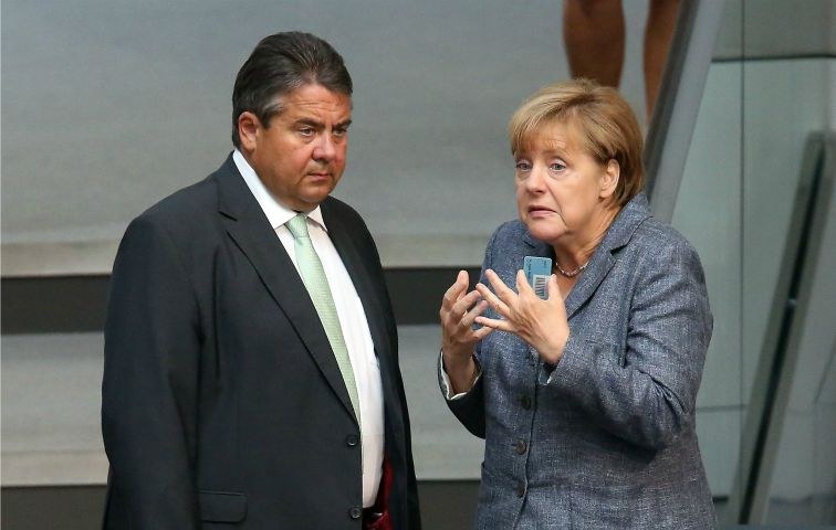 Wissen, was deutsch ist – und was nicht: Sigmar Gabriel und Angela Merkel