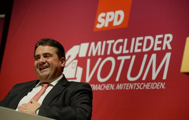 Ist außer sich vor Freude: SPD-Chef Sigmar Gabriel