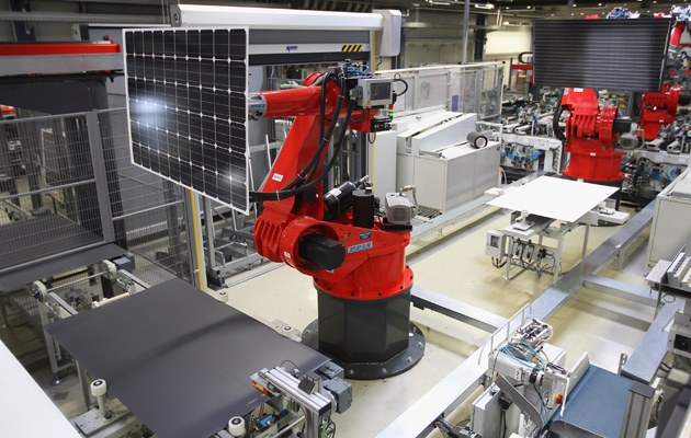 Zukunftsindustrie? Die Fabrik des Solarmodul-Hersteller Aleo steckt seit Ende 2013 in einer Finanzierungskrise