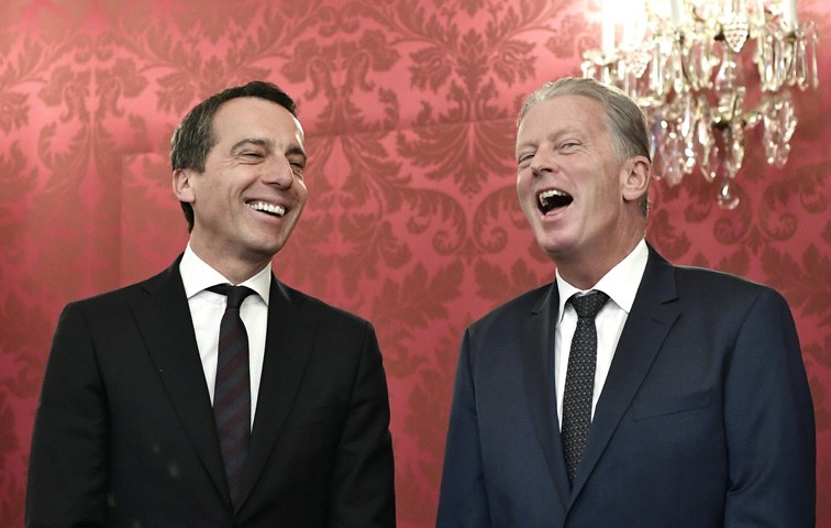 Running Gag: Neuwahlen in Österreich? Bundeskanzler Christian Kern (SPÖ, links) mit Vize Reinhold Mitterlehner (ÖVP)