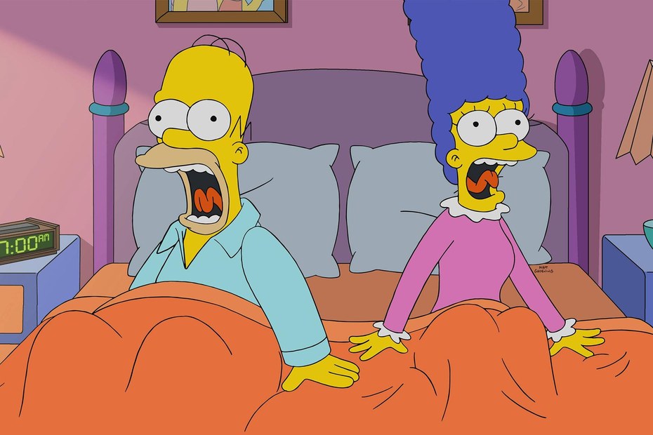 Wäre dies eine Szene aus der Folge am Tag nach den US-Präsidentschaftswahlen 2024 – welchem Gewinner würde Homers und Marges Entsetzen wohl gelten?