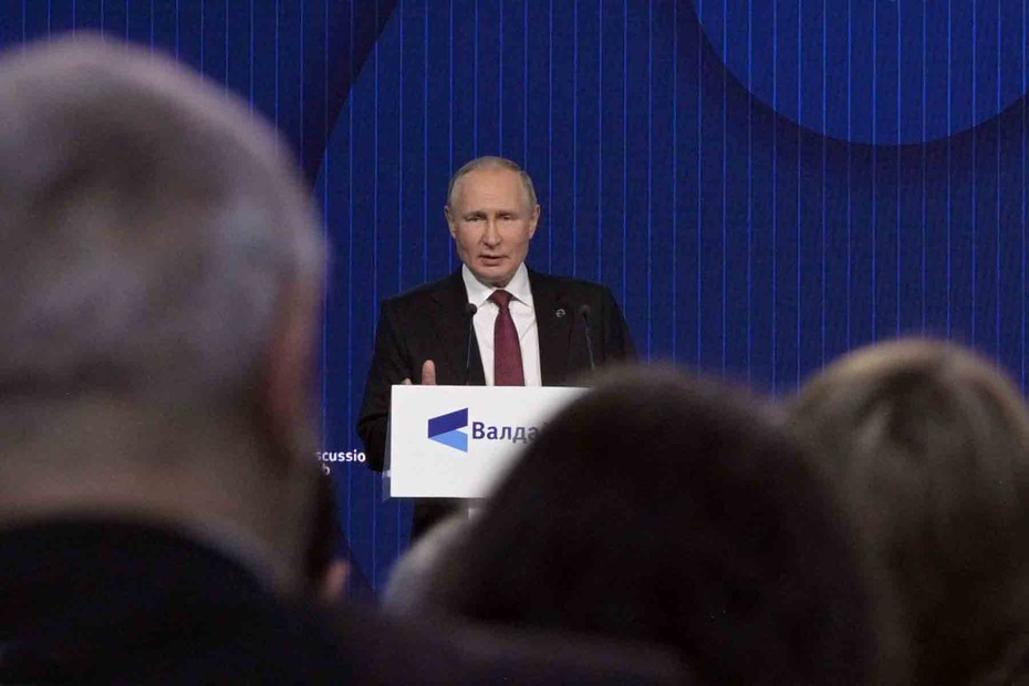 Wladimir Putin auf der Waldai-Konferenz in Moskau