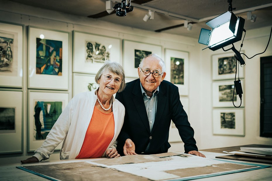 Anita und Günter Lichtenstein haben in gut 40 Jahren etwa 10.000 Grafiken, Handzeichnungen und Aquarelle gesammelt
