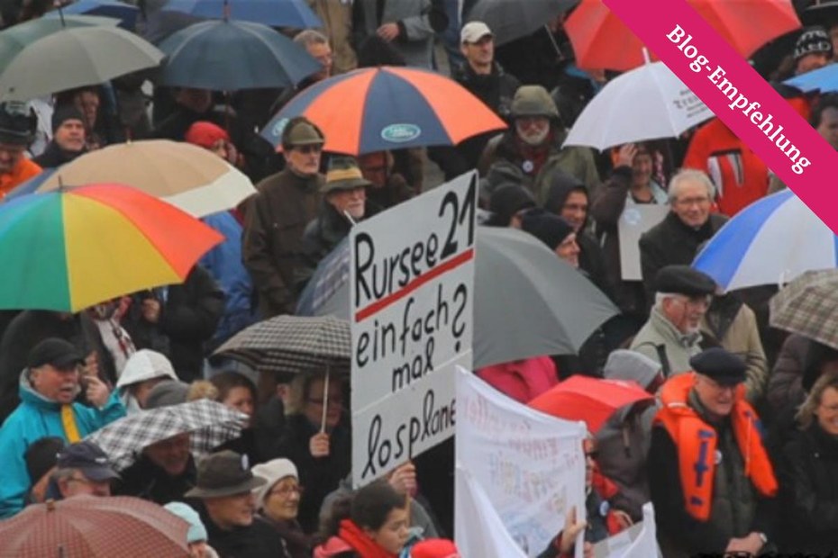 Am 9.3. demonstrierten rund tausend Menschen am Rursee gegen das von Trianel geplante Pumpspeicherwerk