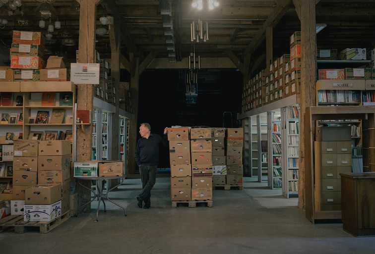 Bibliothek von Peter Sodann in Staucha: Heiligtum im Stall
