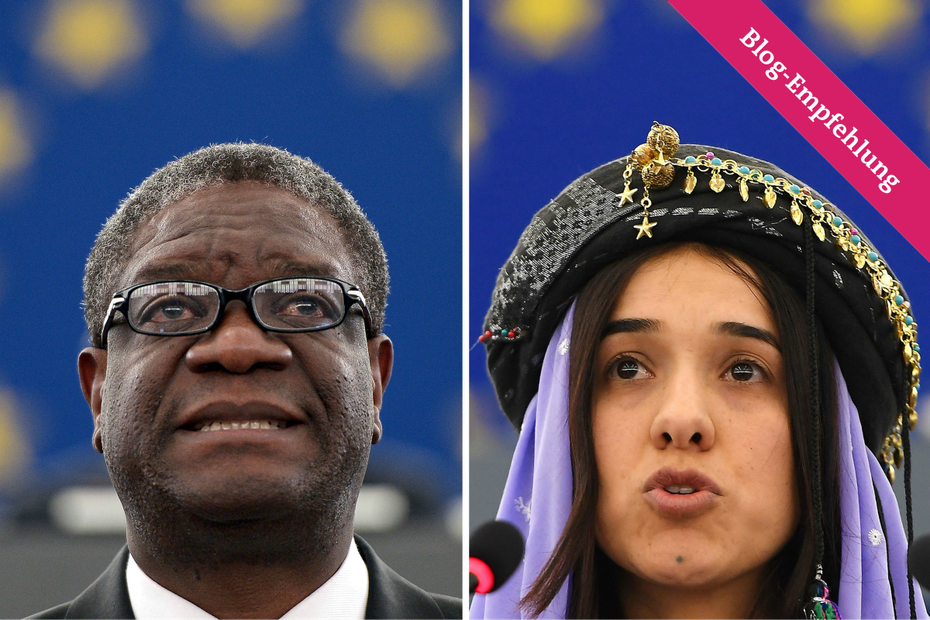 Denis Mukwege und Nadia Murad - die beiden TrägerInnen des Friedensnobelpreises