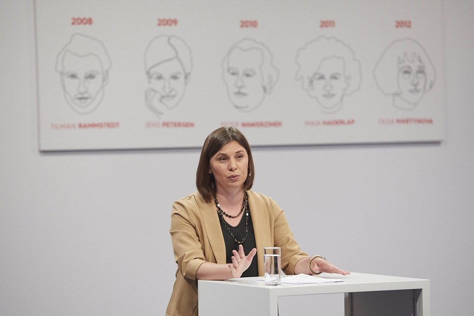 Die Bachmannpreisträgerin von 2018, Tanja Maljartschuk, eröffnete den diesjährigen Wettbewerb